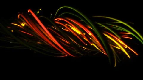 3D rendering of a colorful abstract background of strings 스톡 일러스트