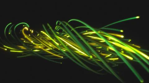 3D rendering of a colorful abstract background of strings Stock Illustration