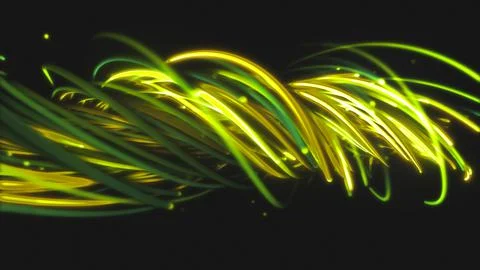 3D rendering of a colorful abstract background of strings Stock Illustration