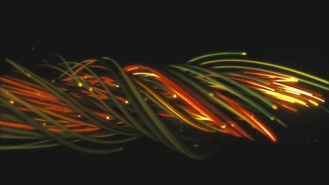 3D rendering of a colorful abstract background of strings Stock Illustration