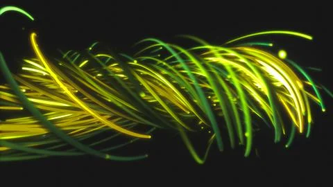 3D rendering of a colorful abstract background of strings Stock Illustration