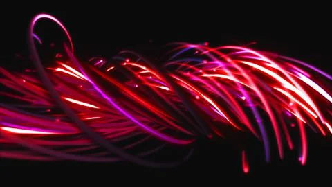 3D rendering of a colorful abstract background of strings 스톡 일러스트