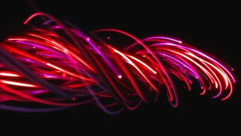 3D rendering of a colorful abstract background of strings Stock Illustration