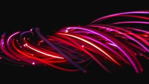 3D rendering of a colorful abstract background of strings Stock Illustration