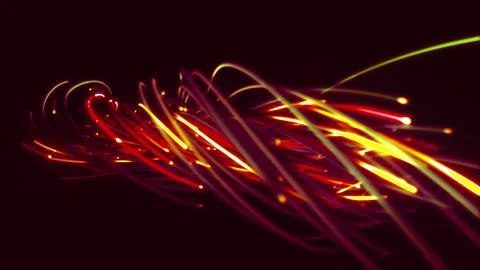 3D rendering of a colorful abstract background of strings 스톡 일러스트