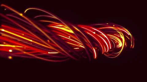 3D rendering of a colorful abstract background of strings Stock Illustration