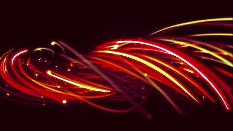 3D rendering of a colorful abstract background of strings Stock Illustration
