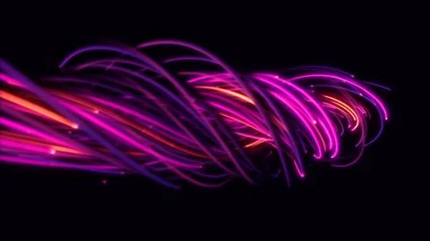 3D rendering of a colorful abstract background of strings 스톡 일러스트
