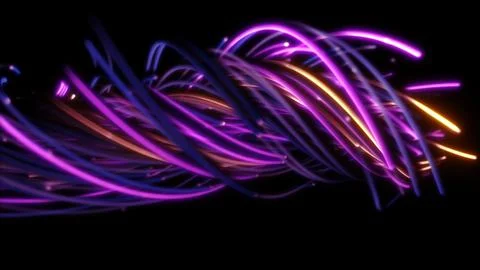 3D rendering of a colorful abstract background of strings 스톡 일러스트