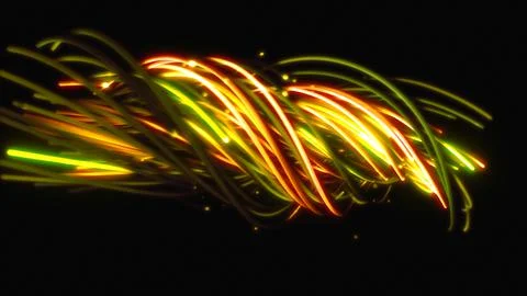 3D rendering of a colorful abstract background of strings Illustrazione stock