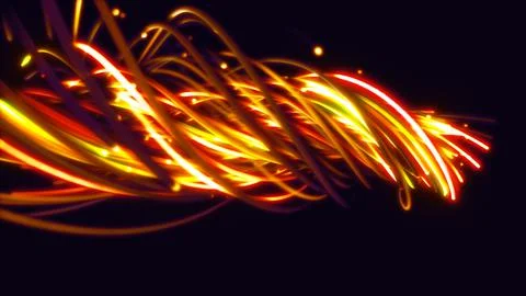 3D rendering of a colorful abstract background of strings 스톡 일러스트