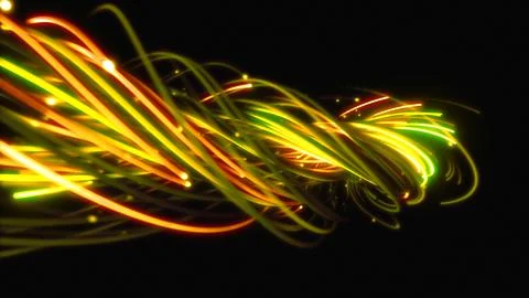 3D rendering of a colorful abstract background of strings Illustrazione stock