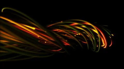 3D rendering of a colorful abstract background of strings Stock Illustration