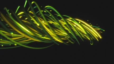 3D rendering of a colorful abstract background of strings Stock Illustration