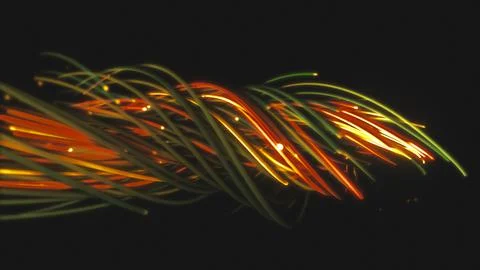 3D rendering of a colorful abstract background of strings Stock Illustration