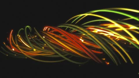 3D rendering of a colorful abstract background of strings 스톡 일러스트