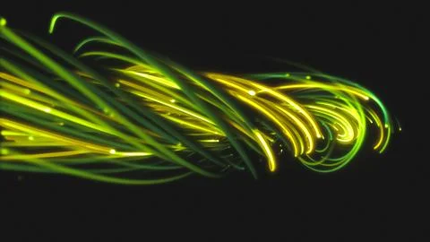 3D rendering of a colorful abstract background of strings Stock Illustration