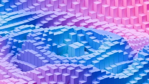 A 3d rendering of a colorful abstract loop animated background Stock Footage 276493606