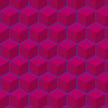 3D rendering, colorful cube, abstract background Stock Illustration