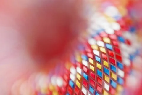 3D rendering. Colorful   geometric pattern.  Minimalistic pattern of simple s Stock Illustration