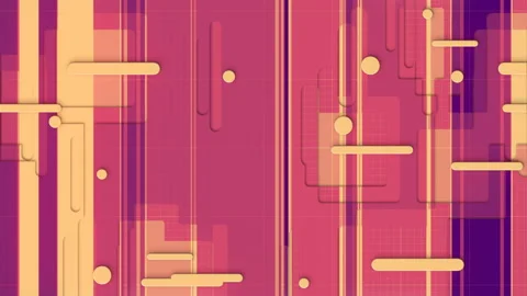 3d rendering colorful geometric shapes seamless loop animation. 4K UHD Stock Footage 149048983