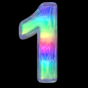 3d rendering colorful glossy liquid 3d volumetric letters on black. Bubble Stock Illustration