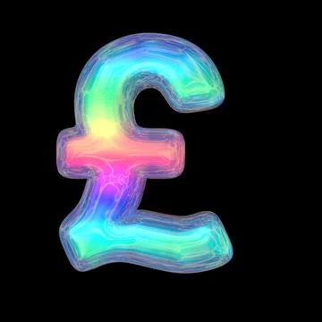 3d rendering colorful glossy liquid 3d volumetric letters on black. Bubble Stock Illustration