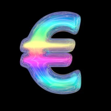 3d rendering colorful glossy liquid 3d volumetric letters on black. Bubble Stock Illustration