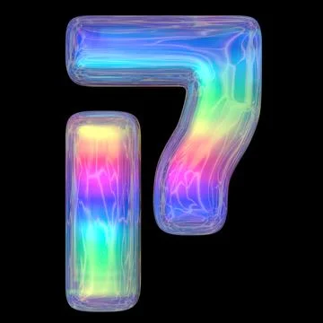 3d rendering colorful glossy liquid 3d volumetric letters on black. Bubble Stock Illustration