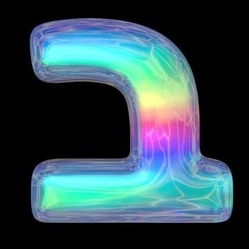 3d rendering colorful glossy liquid 3d volumetric letters on black. Bubble Stock Illustration