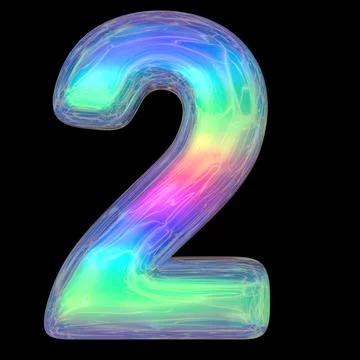 3d rendering colorful glossy liquid 3d volumetric letters on black. Bubble Stock Illustration