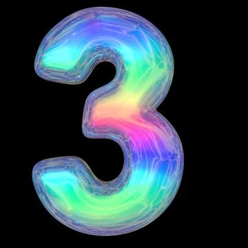 3d rendering colorful glossy liquid 3d volumetric letters on black. Bubble Stock Illustration