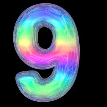 3d rendering colorful glossy liquid 3d volumetric letters on black. Bubble Stock Illustration