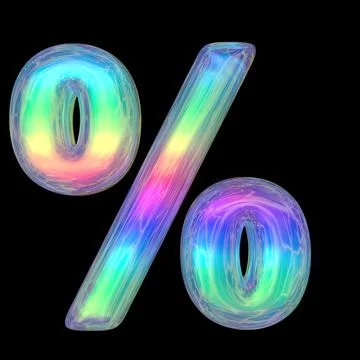 3d rendering colorful glossy liquid 3d volumetric letters on black. Bubble Stock Illustration