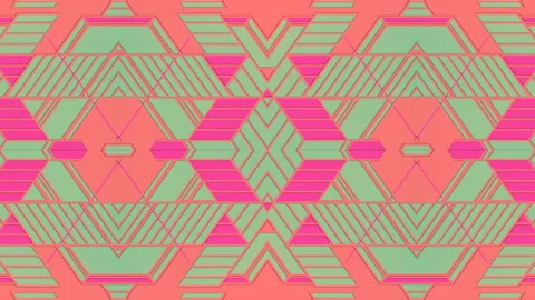 3d rendering colorful motion graphics. Seamless loop kaleidoscopic background 4K Stock Footage 149047634