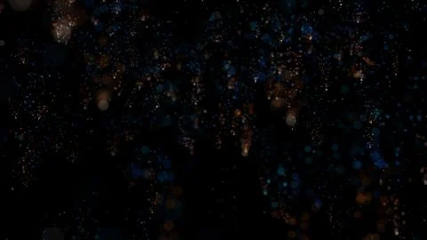 3D rendering of colorful particle confetti Stock Illustration