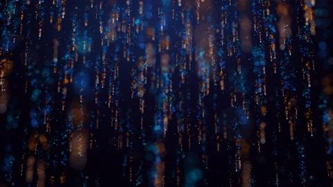 3D rendering of colorful particle confetti 스톡 일러스트