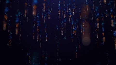 3D rendering of colorful particle confetti 스톡 일러스트