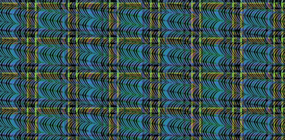 3D rendering of a colorful pattern with psychedelic optical illusions イラスト素材