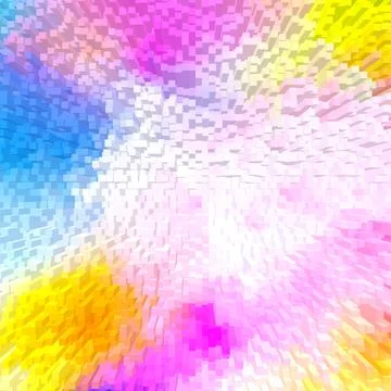 3D rendering of colorful pixels Illustrazione stock