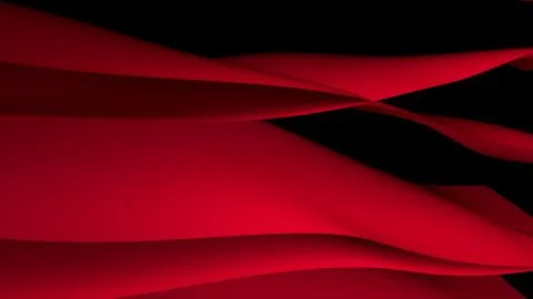 3D rendering colorful stripes on dark background waving and swaying. Computer Stock Illustration