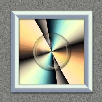 3D rendering combo artwork in elegant frame Stock Illustration