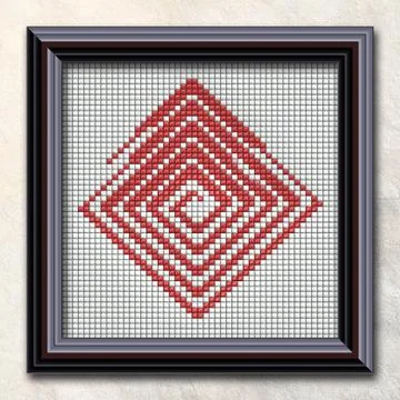 3D rendering combo artwork in elegant frame イラスト素材