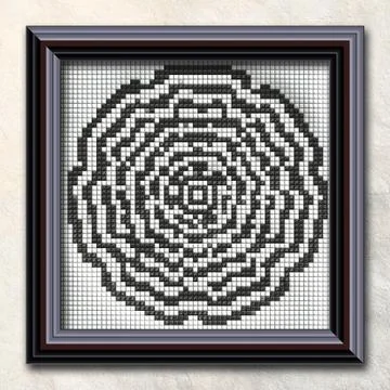 3D rendering combo artwork in elegant frame Stock Illustration