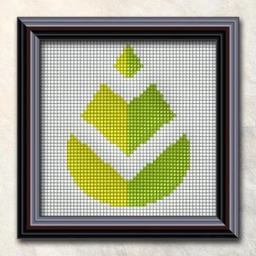 3D rendering combo artwork in elegant frame Stock Illustration