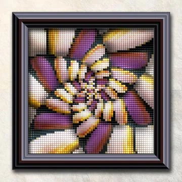 3D rendering combo artwork in elegant frame Stock-Illustration