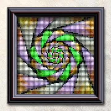 3D rendering combo artwork in elegant frame イラスト素材
