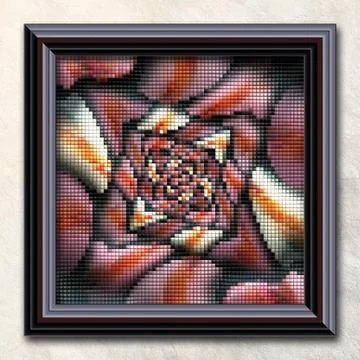 3D rendering combo artwork in elegant frame Stock Illustration