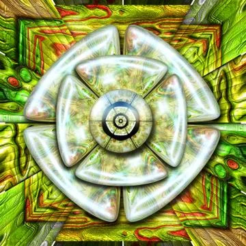 3D rendering combo artwork Stock Illustration