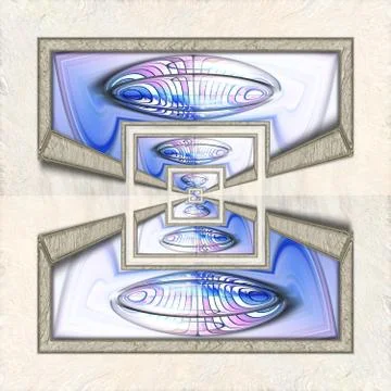 3D rendering combo artwork Illustrazione stock